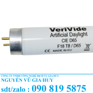 Bóng đèn D65 F18T8/D65 Verivide cho tủ so màu chuẩn Châu Âu